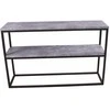 Venture Design Šoninis stalas, Rise Double, 70x110x30 cm, Juodas