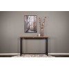 Venture Design Šoninis stalas, Rise Sidobord, 110x30x80 cm, Juodas