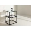 Venture Design Šoninis stalas, Sao Paulo, 40x40 cm, Juodas