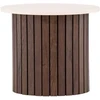 Venture Design Šoninis stalas, Visingsö, ⌀52 cm, Bėžio spalva
