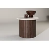 Venture Design Šoninis stalas, Visingsö, ⌀52 cm, Bėžio spalva
