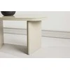 Venture Design Šoninis staliukas Grönvik 70x45x40 cm, smėlio spalvos, stiklas, MDF
