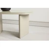 Venture Design Šoninis staliukas Grönvik 70x45x40 cm, smėlio spalvos, stiklas, MDF