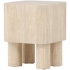 Venture Design Šoninis staliukas Klirou 40x40x50 cm Smėlio spalvos MDF