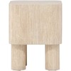 Venture Design Šoninis staliukas Klirou 40x40x50 cm Smėlio spalvos MDF