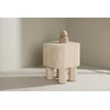 Venture Design Šoninis staliukas Klirou 40x40x50 cm Smėlio spalvos MDF