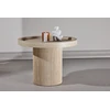 Venture Design Šoninis staliukas Krille 60x45 cm Smėlio spalvos