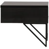 Venture Design Šoninis staliukas MDF juodas, su talpa