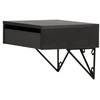 Venture Design Šoninis staliukas MDF juodas, su talpa