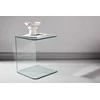 Venture Design Šoninis staliukas Telemark 45x45x53 cm Skaidrus stiklas