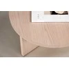 Venture Design Stalas, didelė sofa Saltö, ø85 cm, balintas