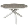 Venture Design Stalas, Parma, ø140 cm, Balta/Pilka