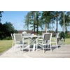 Venture Design Stalas, Parma, ø140 cm, Balta/Pilka