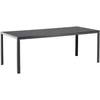 Venture Design Stalas, Pilkas, 205x90 cm, Juodas