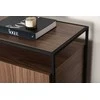 Venture Design Stalas su saugykla Kingsport, 120x80 cm, Riešutas