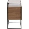 Venture Design Stalas su saugykla Kingsport, 120x80 cm, Riešutas
