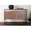 Venture Design Stalas su saugykla Kingsport, 120x80 cm, Riešutas