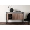 Venture Design Stalas su saugykla Kingsport, 120x80 cm, Riešutas