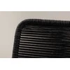 Venture Design Sulankstoma kėdė Lindos 44x40 cm Juoda Virvė Plienas