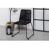 Venture Design Sulankstoma kėdė Lindos 44x40 cm Juoda Virvė Plienas
