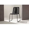 Venture Design Sulankstoma kėdė Lindos 44x40 cm Juoda Virvė Plienas