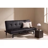 Venture Design Sulankstoma lova-sofa Bodil, juoda