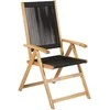Venture Design Sulankstomas kėdė 47.5x52.5 cm Juoda virvė akacija