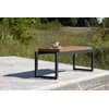 Venture Design Suoliukas Athena 130x38x42 cm Juoda Ruda aliuminis