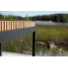 Venture Design Suoliukas Athena 130x38x42 cm Juoda Ruda aliuminis