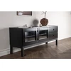Venture Design Televizoriaus staliukas, Alcoa saugojimas, 150x56.5 cm, Juodas