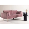 Venture Design trivietė sofa Boom, dulkėtai rožinė/auksinė, poliesterinis veliūras