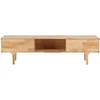 Venture Design TV spintelė Skärhamn 200x45x55 cm natūralaus kaučiuko medienos