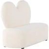 Venture Design Vaikų gėlių sofa, Teddy FSC 100%, 98,5x36 cm, Balta