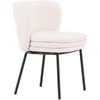 Venture Design Valgomasis kėdė, Agnes, 2 vnt., 56,5x46,5x76,5 cm, Balta
