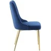 Venture Design Valgomasis kėdė, aksomas Lyx, 66x50x88.5 cm, mėlyna
