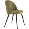 Venture Design Valgomasis kėdė, aksomas, 57x50x76.5 cm, žalia