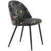 Venture Design Valgomasis kėdė, aksomas, 48x50x77 cm, juoda