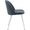Venture Design Valgomasis kėdė, aksomas, 57x50x76.5 cm, mėlyna