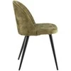 Venture Design Valgomasis kėdė, aksomas, 57x50x76.5 cm, žalia