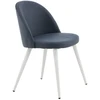 Venture Design Valgomasis kėdė, aksomas, 57x50x76.5 cm, mėlyna