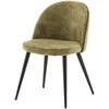 Venture Design Valgomasis kėdė, aksomas, 57x50x76.5 cm, žalia