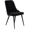 Venture Design Valgomasis kėdė, aksomas deliux, 66x50x88.5 cm, juoda