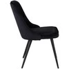 Venture Design Valgomasis kėdė, aksomas deliux, 66x50x88.5 cm, juoda