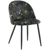 Venture Design Valgomasis kėdė, aksomas, 48x50x77 cm, juoda