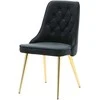 Venture Home Valgomojo kėdės Velvet Deluxe, 2vnt., juodos, aksomas
