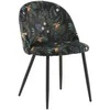 Venture Design Valgomasis kėdė, aksomas, 48x50x77 cm, juoda