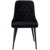 Venture Design Valgomasis kėdė, aksomas deliux, 66x50x88.5 cm, juoda