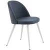 Venture Design Valgomasis kėdė, aksomas, 57x50x76.5 cm, mėlyna