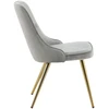 Venture Design Valgomasis kėdė, aksominis prabangus modelis, 66x50x88.5 cm, pilka