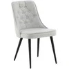 Venture Design Valgomasis kėdė, aksominis prabangus, 66x50x88,5 cm, pilka